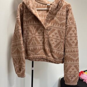 Gilly Hicks Tan Fleece Pullover